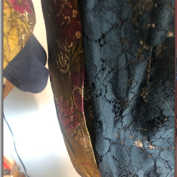 French Connection Brocade Lace back Bomber - Picture 3 of 7